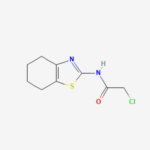 molecular formula C9H11ClN2OS B2763719 2-Chloro-N-(4,5,6,7-tetrahydro-benzothiazol-2-yl)-acetamide CAS No. 22455-51-2