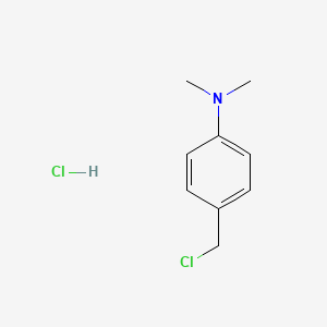 molecular formula C9H13Cl2N B2763734 4-(chloromethyl)-N,N-dimethylaniline hydrochloride CAS No. 1703-47-5