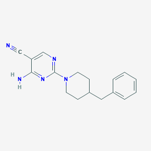 4-Amino-2-(4-benzyl-1-piperidinyl)-5-pyrimidinecarbonitrile