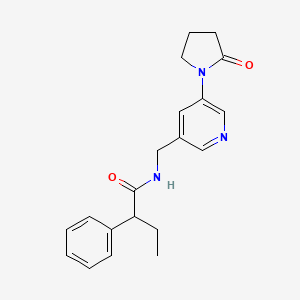 N-{[5-(2-oxopyrrolidin-1-yl)pyridin-3-yl]methyl}-2-phenylbutanamide