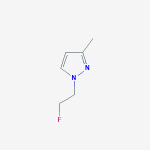 molecular formula C6H9FN2 B2763746 1-(2-fluoroethyl)-3-methyl-1H-pyrazole CAS No. 1427023-74-2