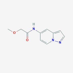 molecular formula C10H11N3O2 B2763750 2-甲氧基-N-(吡唑并[1,5-a]吡啶-5-基)乙酰胺 CAS No. 2034265-88-6