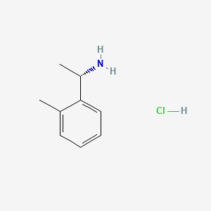 molecular formula C9H14ClN B2763753 (S)-1-(o-Tolyl)ethanamine hydrochloride CAS No. 1332832-16-2; 76279-30-6