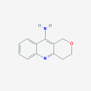 molecular formula C12H12N2O B2763767 1H,3H,4H-pyrano[4,3-b]quinolin-10-amine CAS No. 119738-17-9