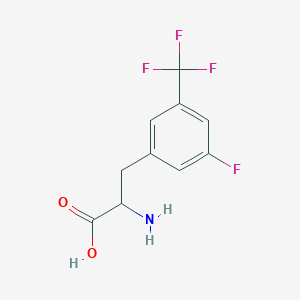 molecular formula C10H9F4NO2 B2763796 3-Fluoro-5-(trifluoromethyl)-DL-phenylalanine CAS No. 1259992-93-2