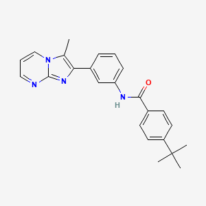 4-tert-butyl-N-[3-(3-methylimidazo[1,2-a]pyrimidin-2-yl)phenyl]benzamide