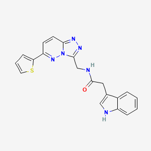 2-(1H-indol-3-yl)-N-((6-(thiophen-2-yl)-[1,2,4]triazolo[4,3-b]pyridazin-3-yl)methyl)acetamide