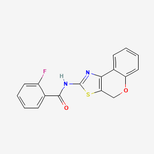 molecular formula C17H11FN2O2S B2763818 N-(4H-咔咪[4,3-d]噻唑-2-基)-2-氟苯甲酰胺 CAS No. 681157-13-1