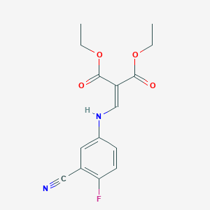 Diethyl 2-((3-cyano-4-fluorophenylamino)methylene)malonate