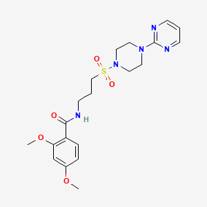 2,4-dimethoxy-N-(3-((4-(pyrimidin-2-yl)piperazin-1-yl)sulfonyl)propyl)benzamide