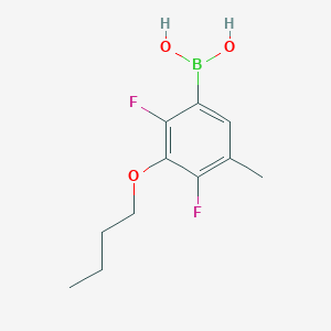 molecular formula C11H15BF2O3 B2763835 3-Butoxy-2,4-difluoro-5-methylphenylboronic acid CAS No. 2096329-85-8