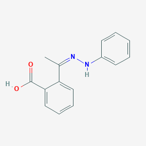 2-[(Z)-N-anilino-C-methylcarbonimidoyl]benzoic acid