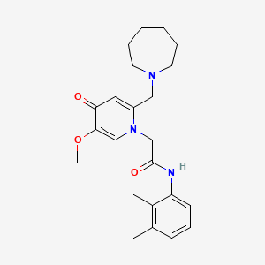 2-(2-(azepan-1-ylmethyl)-5-methoxy-4-oxopyridin-1(4H)-yl)-N-(2,3-dimethylphenyl)acetamide