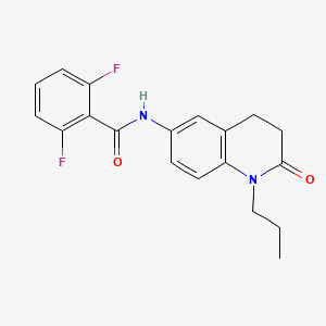2,6-difluoro-N-(2-oxo-1-propyl-1,2,3,4-tetrahydroquinolin-6-yl)benzamide
