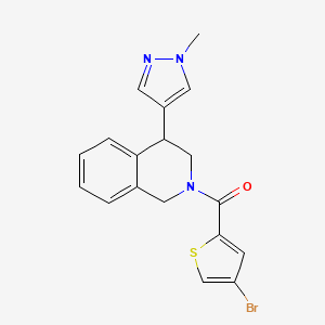 (4-bromothiophen-2-yl)(4-(1-methyl-1H-pyrazol-4-yl)-3,4-dihydroisoquinolin-2(1H)-yl)methanone