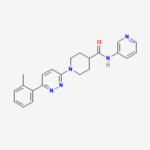 N-(pyridin-3-yl)-1-(6-(o-tolyl)pyridazin-3-yl)piperidine-4-carboxamide