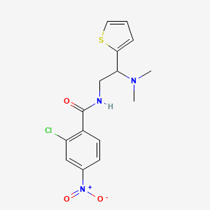 2-chloro-N-(2-(dimethylamino)-2-(thiophen-2-yl)ethyl)-4-nitrobenzamide
