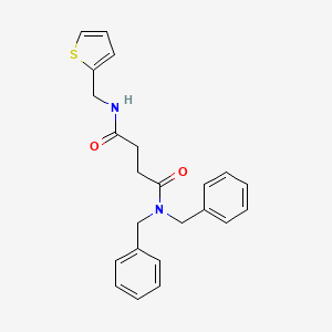 molecular formula C23H24N2O2S B2763877 N~1~,N~1~-二苯甲基-N~4~-(2-噻吩基甲基)琥珀酰胺 CAS No. 297149-74-7