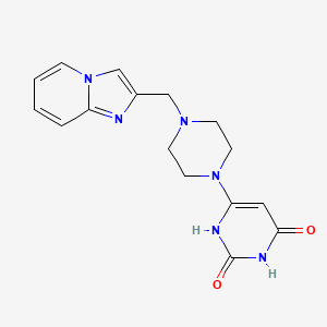 6-(4-(imidazo[1,2-a]pyridin-2-ylmethyl)piperazin-1-yl)pyrimidine-2,4(1H,3H)-dione