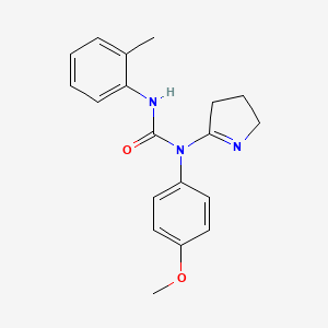 1-(3,4-dihydro-2H-pyrrol-5-yl)-1-(4-methoxyphenyl)-3-(2-methylphenyl)urea