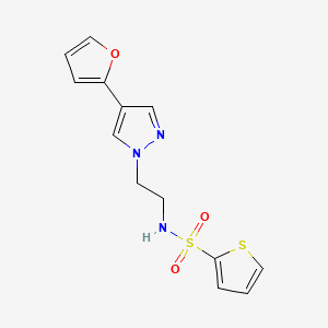 N-(2-(4-(furan-2-yl)-1H-pyrazol-1-yl)ethyl)thiophene-2-sulfonamide