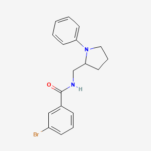 3-bromo-N-((1-phenylpyrrolidin-2-yl)methyl)benzamide