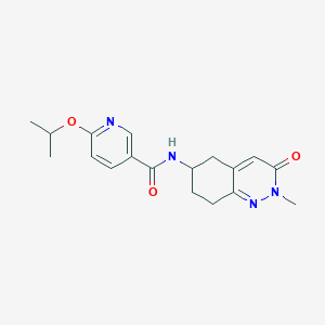 6-isopropoxy-N-(2-methyl-3-oxo-2,3,5,6,7,8-hexahydrocinnolin-6-yl)nicotinamide