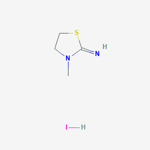 molecular formula C4H9IN2S B2763905 3-methyl-1,3-thiazolidin-2-imine Hydroiodide CAS No. 33918-09-1