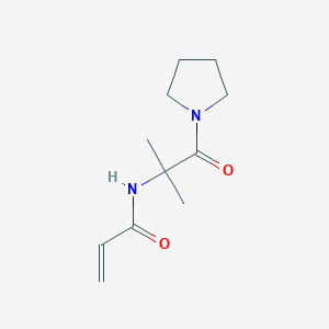 molecular formula C11H18N2O2 B2763909 N-(2-Methyl-1-oxo-1-pyrrolidin-1-ylpropan-2-yl)prop-2-enamide CAS No. 2224418-59-9