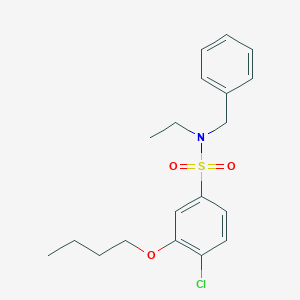 N-benzyl-3-butoxy-4-chloro-N-ethylbenzene-1-sulfonamide