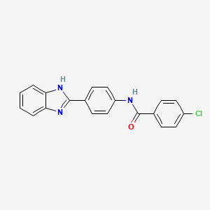 N-[4-(1H-Benzimidazol-2-yl)phenyl]-4-chlorobenzamide