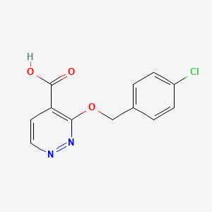 3-[(4-Chlorophenyl)methoxy]pyridazine-4-carboxylic acid