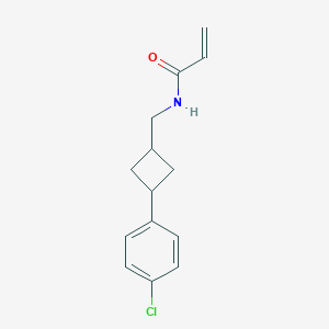 N-[[3-(4-Chlorophenyl)cyclobutyl]methyl]prop-2-enamide