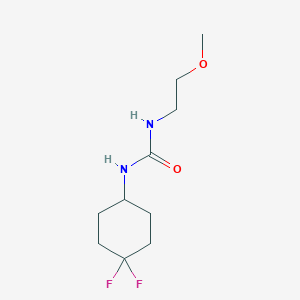 molecular formula C10H18F2N2O2 B2763935 1-(4,4-Difluorocyclohexyl)-3-(2-methoxyethyl)urea CAS No. 2034225-81-3