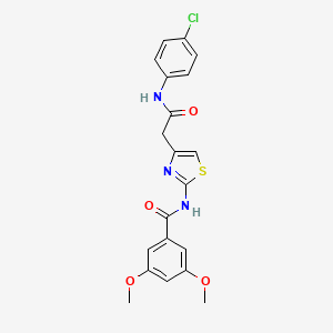 N-(4-(2-((4-chlorophenyl)amino)-2-oxoethyl)thiazol-2-yl)-3,5-dimethoxybenzamide