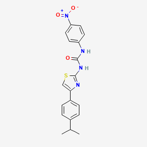 molecular formula C19H18N4O3S B2763971 1-(4-(4-Isopropylphenyl)thiazol-2-yl)-3-(4-nitrophenyl)urea CAS No. 391868-09-0