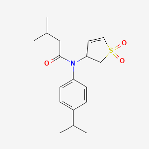 N-(1,1-dioxido-2,3-dihydrothien-3-yl)-N-(4-isopropylphenyl)-3-methylbutanamide