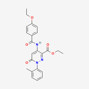 Ethyl 4-(4-ethoxybenzamido)-6-oxo-1-(o-tolyl)-1,6-dihydropyridazine-3-carboxylate