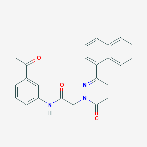 molecular formula C24H19N3O3 B2763983 N-(3-acetylphenyl)-2-(3-naphthalen-1-yl-6-oxopyridazin-1-yl)acetamide CAS No. 899990-52-4