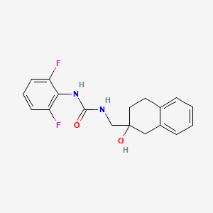 molecular formula C18H18F2N2O2 B2763993 1-(2,6-二氟苯基)-3-((2-羟基-1,2,3,4-四氢萘-2-基)甲基)脲 CAS No. 1798522-39-0
