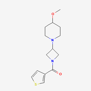 (3-(4-Methoxypiperidin-1-yl)azetidin-1-yl)(thiophen-3-yl)methanone