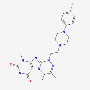 1-(2-(4-(4-fluorophenyl)piperazin-1-yl)ethyl)-3,4,7,9-tetramethyl-7,9-dihydro-[1,2,4]triazino[3,4-f]purine-6,8(1H,4H)-dione