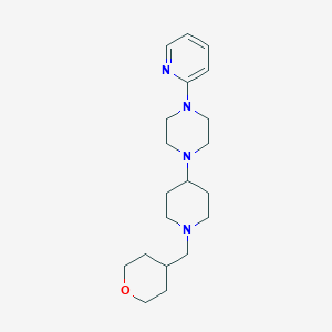 molecular formula C20H32N4O B2764059 1-(pyridin-2-yl)-4-(1-((tetrahydro-2H-pyran-4-yl)methyl)piperidin-4-yl)piperazine CAS No. 2034557-42-9