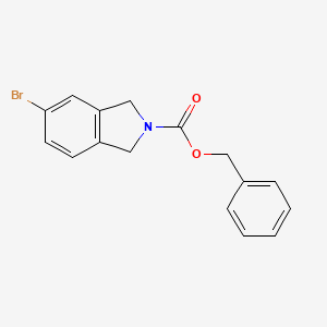 molecular formula C16H14BrNO2 B2764067 Benzyl 5-bromoisoindoline-2-carboxylate CAS No. 178445-27-7
