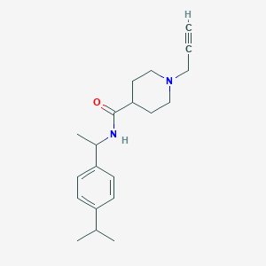 molecular formula C20H28N2O B2764075 N-[1-(4-propan-2-ylphenyl)ethyl]-1-prop-2-ynylpiperidine-4-carboxamide CAS No. 1223596-17-5