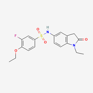 4-ethoxy-N-(1-ethyl-2-oxoindolin-5-yl)-3-fluorobenzenesulfonamide