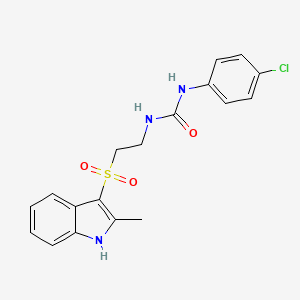 1-(4-chlorophenyl)-3-(2-((2-methyl-1H-indol-3-yl)sulfonyl)ethyl)urea