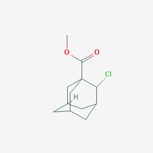 molecular formula C12H17ClO2 B027641 Methyl 2-chloroadamantane-1-carboxylate CAS No. 103549-34-4