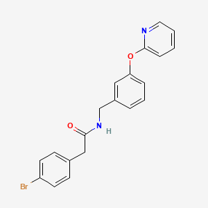 2-(4-bromophenyl)-N-(3-(pyridin-2-yloxy)benzyl)acetamide