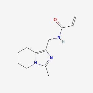 molecular formula C12H17N3O B2764122 N-[(3-Methyl-5,6,7,8-tetrahydroimidazo[1,5-a]pyridin-1-yl)methyl]prop-2-enamide CAS No. 2196016-83-6